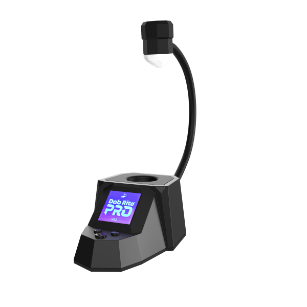 A 3d rendering showing the Dab Rite Pro - Angled View
