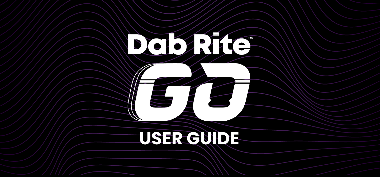 The Dab Rite GO title block graphic